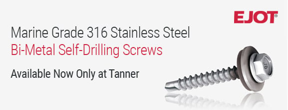 Marine Grade 316 (A4) Stainless Steel Bi-Metal Self-Drilling Screws