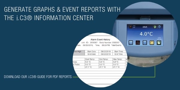 Easily Generate PDF Temperature Graphs, Event Reports with i.C3® Information Center