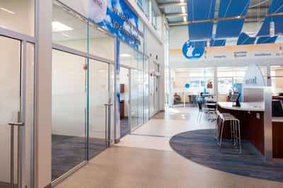 Private offices in a credit union