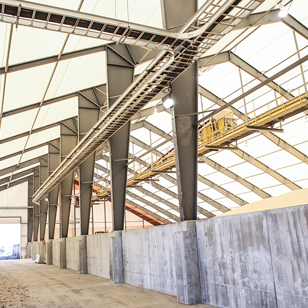 frac sand mining building