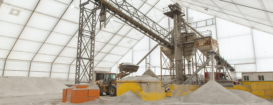 lined fabric structure