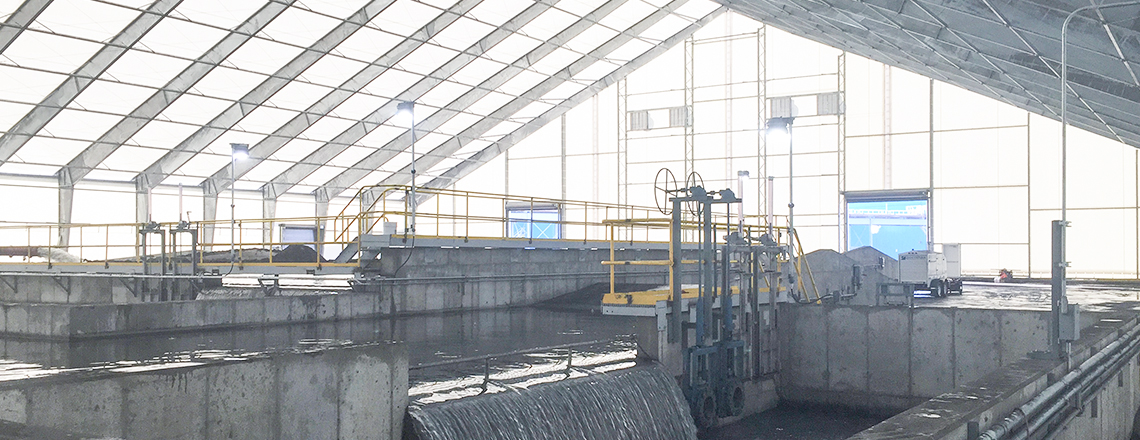fabric dewatering plant
