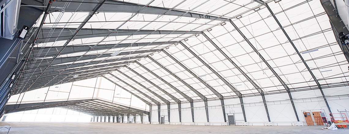 inside shot of large building