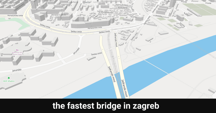 The fastest bridge in Zagreb
