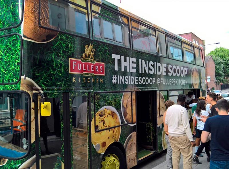 The Inside Scoop Branded Bus