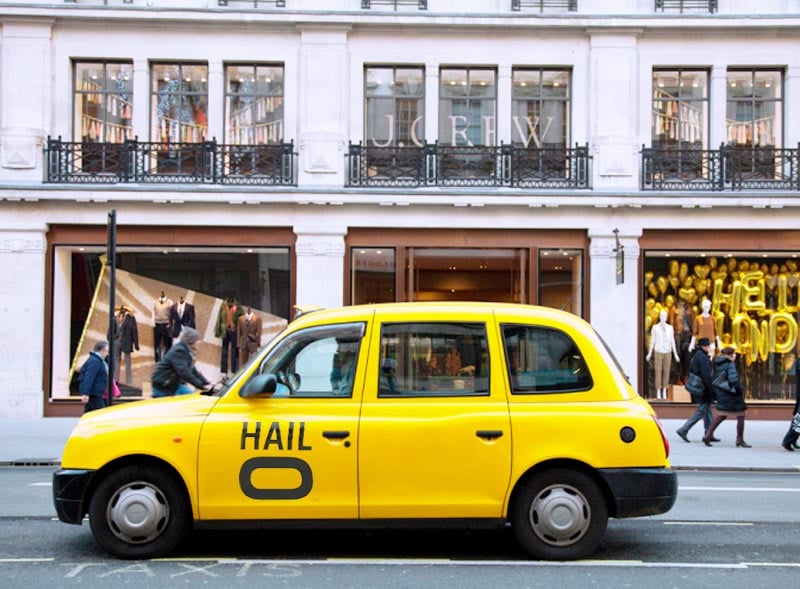 Halo branded black cab rental