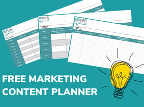 Free marketing content planner