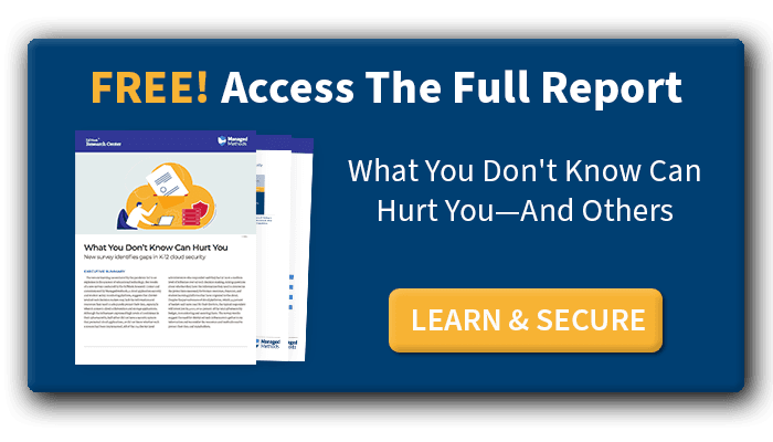 ManagedMethods K-12 Cloud Security Report