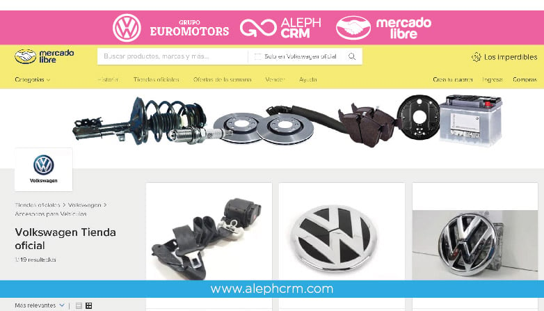 AlephCRM llega a Perú de la mano de Volkswagen y su tienda oficial