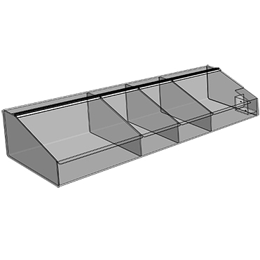 4 Compartment Bin with Lid