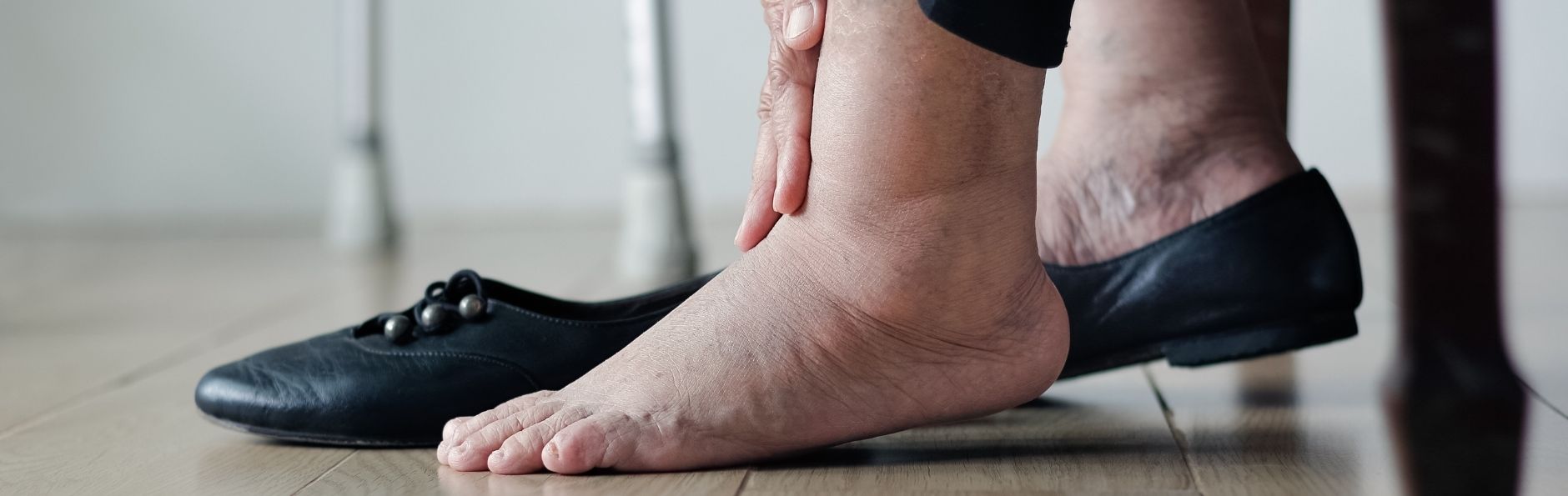 Opgezette voeten kunnen zorgen voor pijn tijdens het lopen
