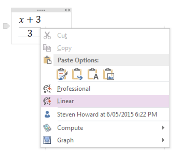 Linear in OneNote