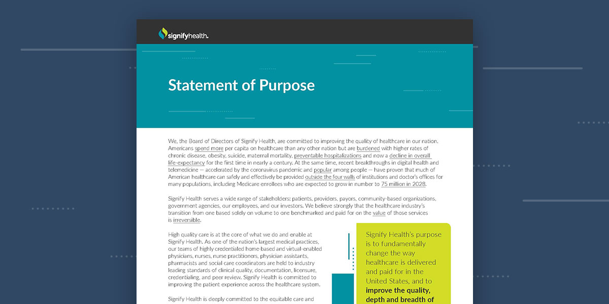 Social Responsibility Statement of Purpose