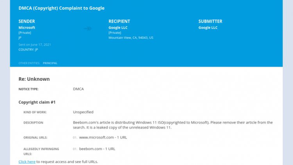 Microsoft подала официальную жалобу на Google в рамках закона об авторском праве DMCA