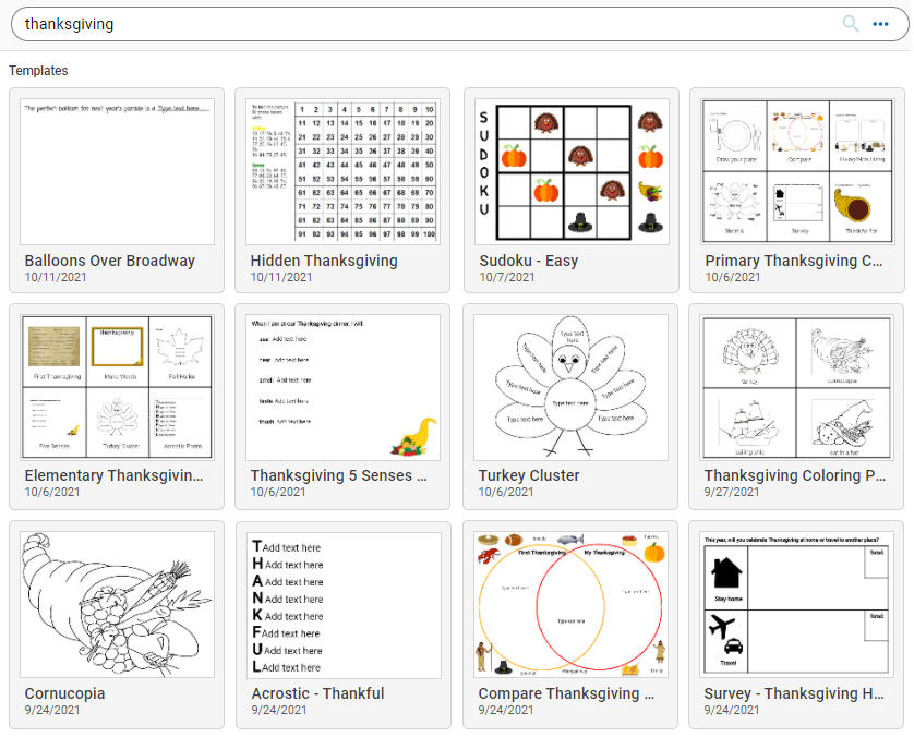 Ready-to-Use Thanksgiving Activities • TechNotes Blog