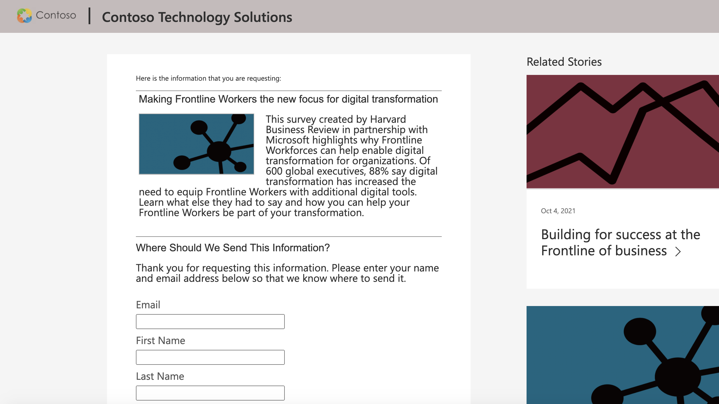 Capture leads with gated content