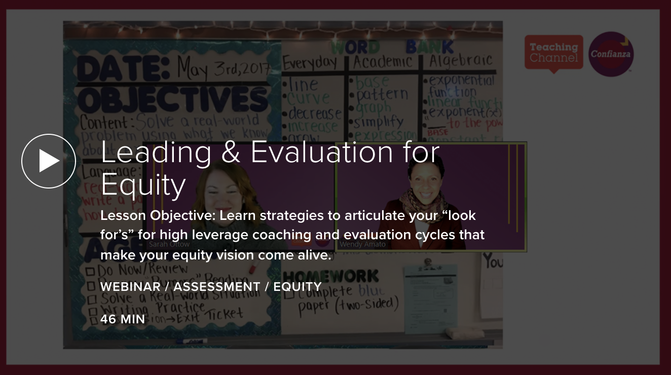 Leading & Evaluation for Equity