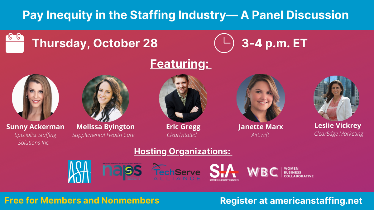 pay inequity in staffing asa panel discussion