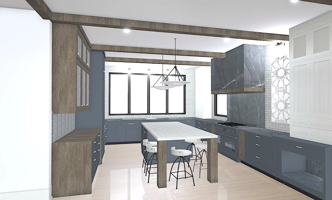 Kitchen Rendering Kelly Ladwig Home on a Nashville Hill