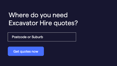 excavator hire rates