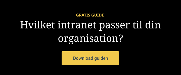 Guide: Hvilket intranet passer til din organisation?