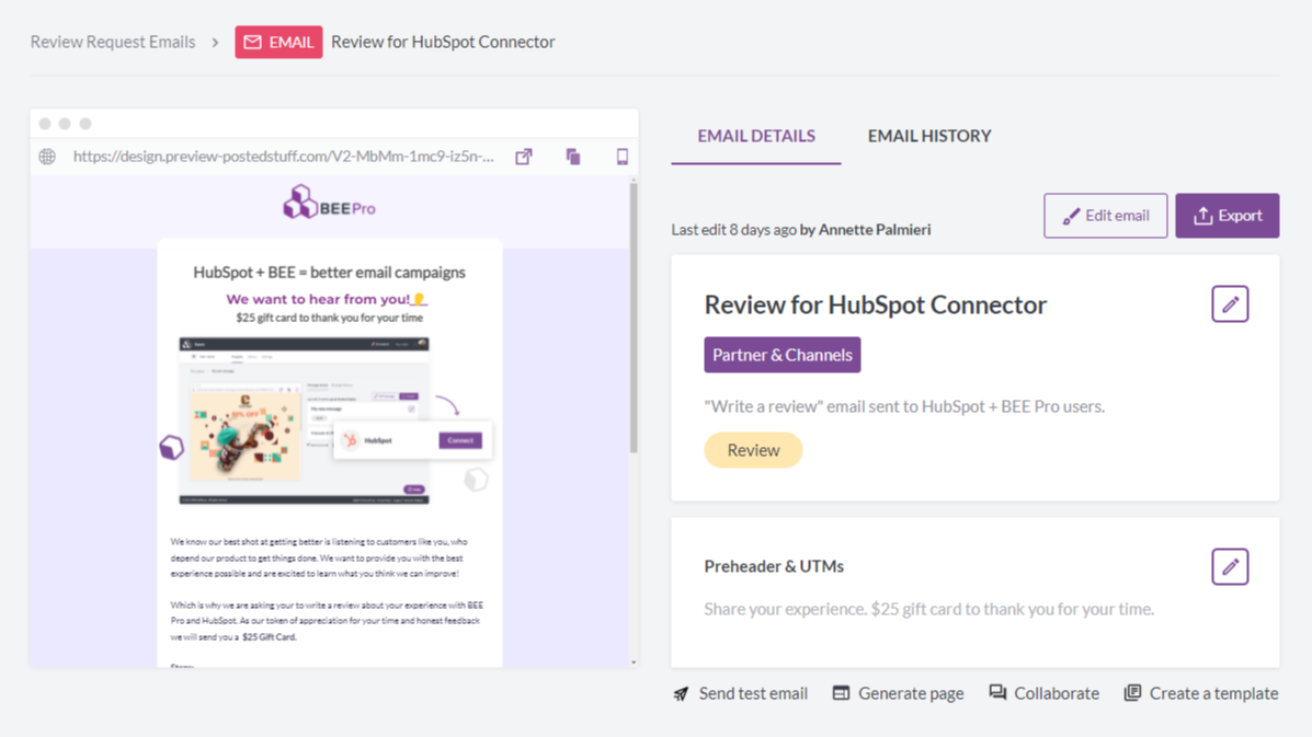 BEE Pro HubSpot Integration | Connect Them Today