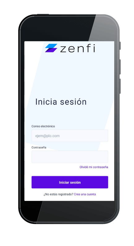 Crear cuenta en Zenfi
