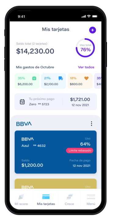 Monitoreo de tarjetas con Zenfi