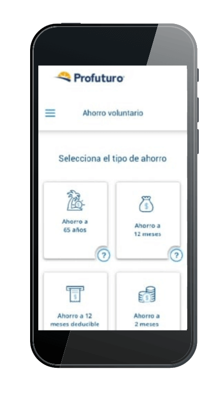 Hacer aportaciones voluntarias en Profuturo móvil