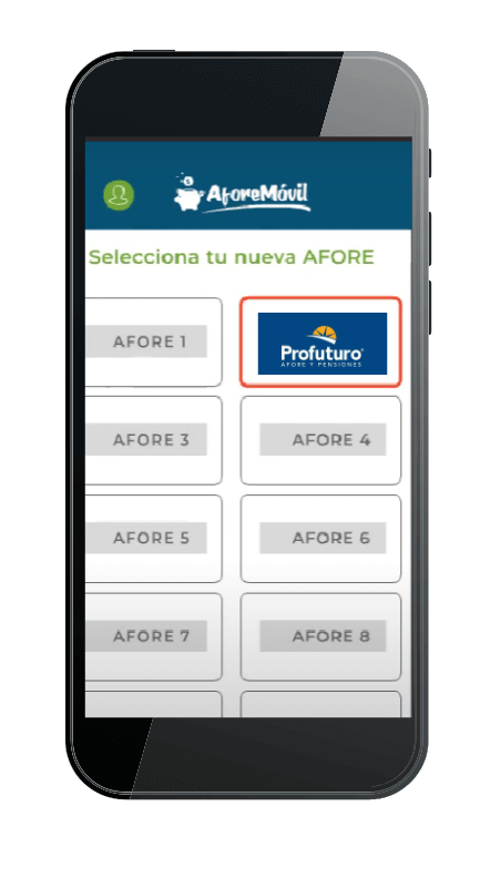 Cambiar a Afore Profuturo desde AforeMóvil