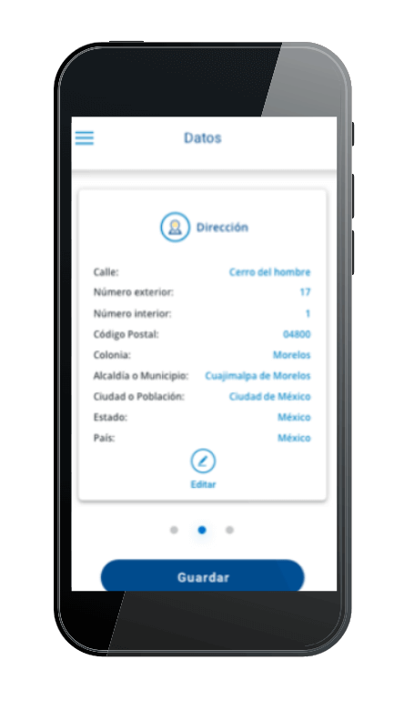 cambiar datos en profuturo movil