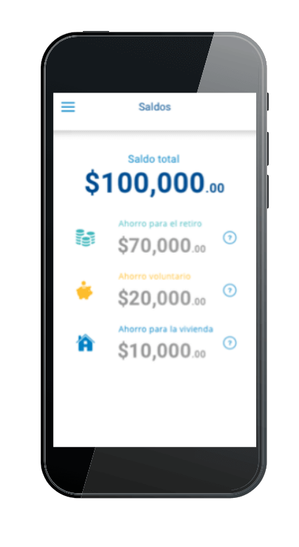Checar saldo actual en Profuturo móvil