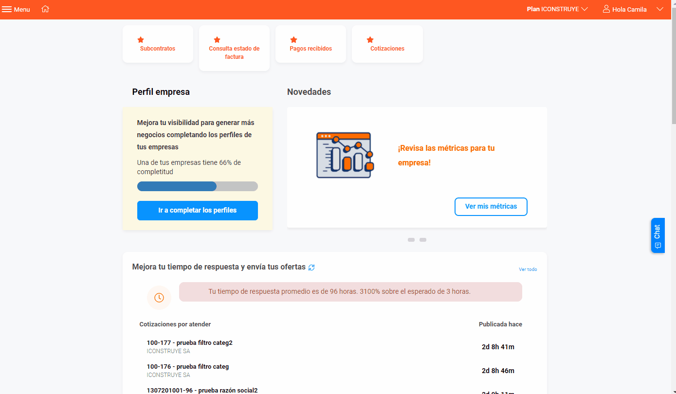 categoria cotizaciones iconstruye