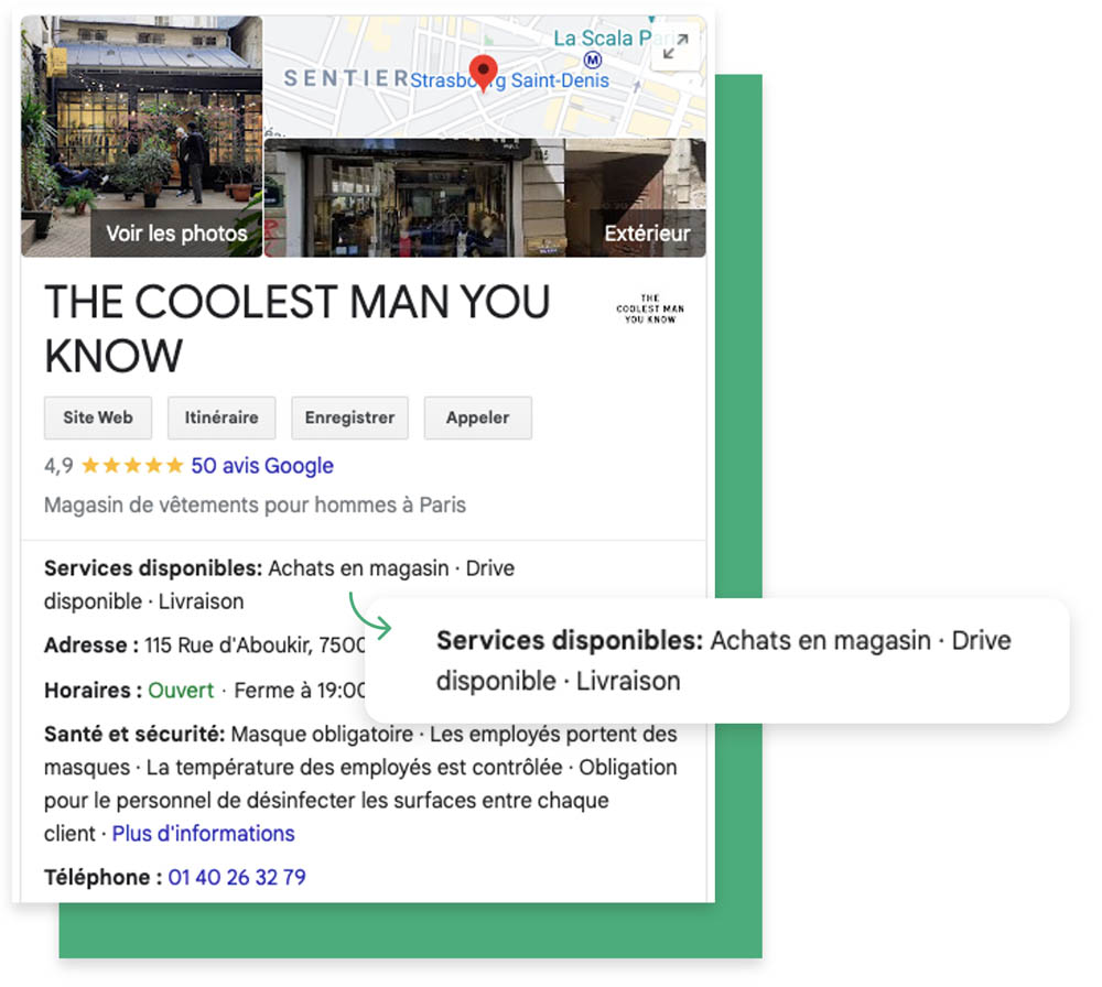 page google my business