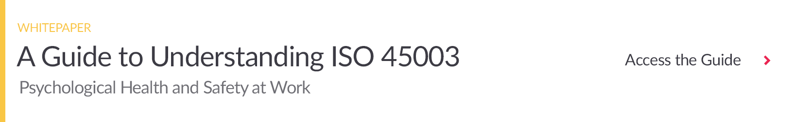 Download Guide to Understanding ISO 45003: Psychological Health and Safety at Work