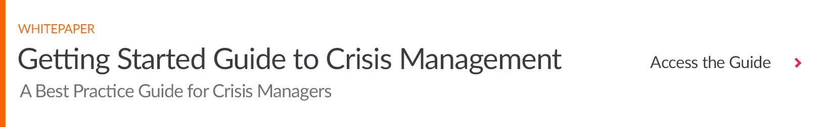 Download Getting Started Guide to Crisis Management