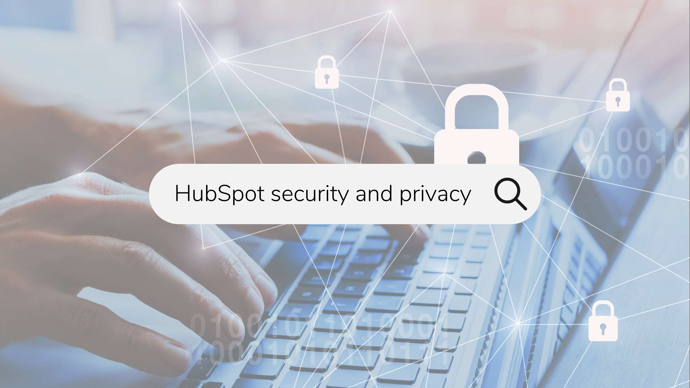 Search bar with 'HubSpot security and privacy' written within it
