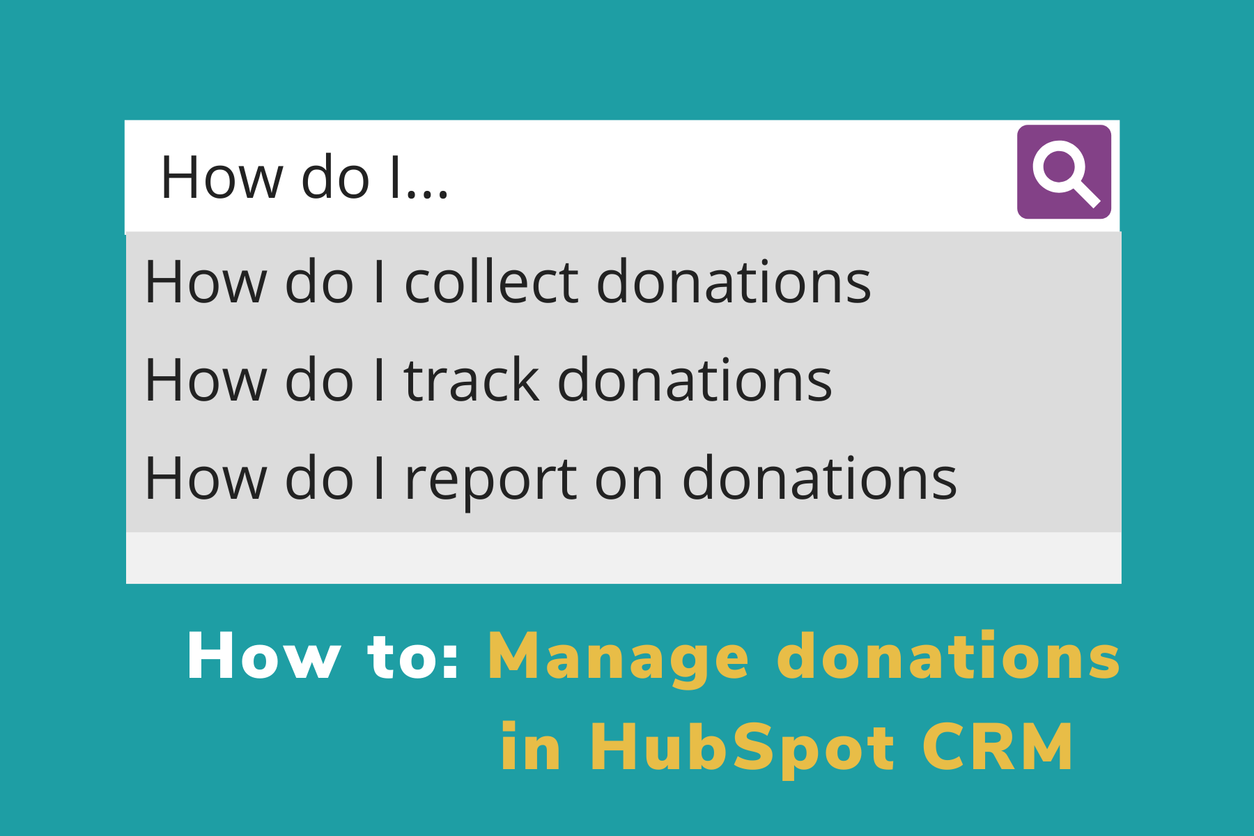 How to manage donations for charities and non-profits in HubSpot CRM