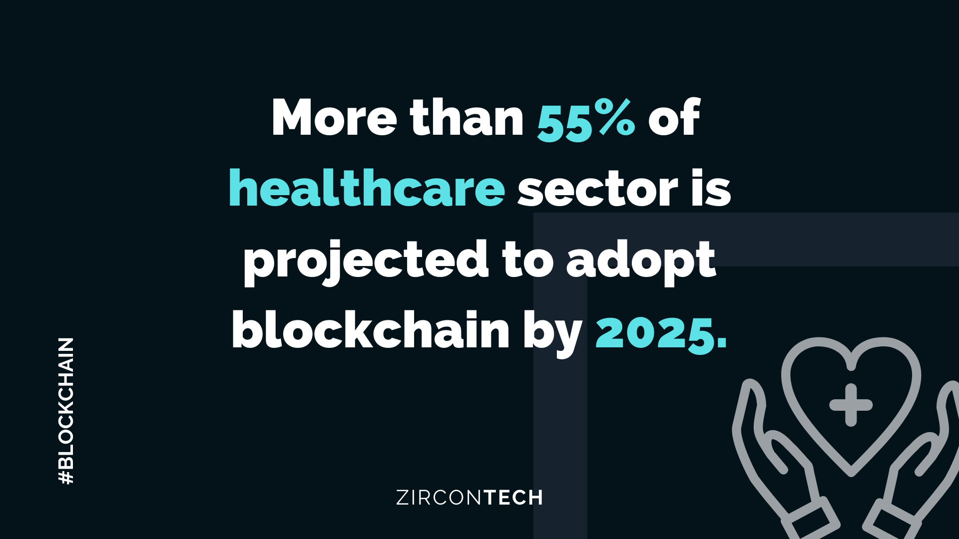 More than 55% of healthcare sector is projected to adopt blockchain by 2025