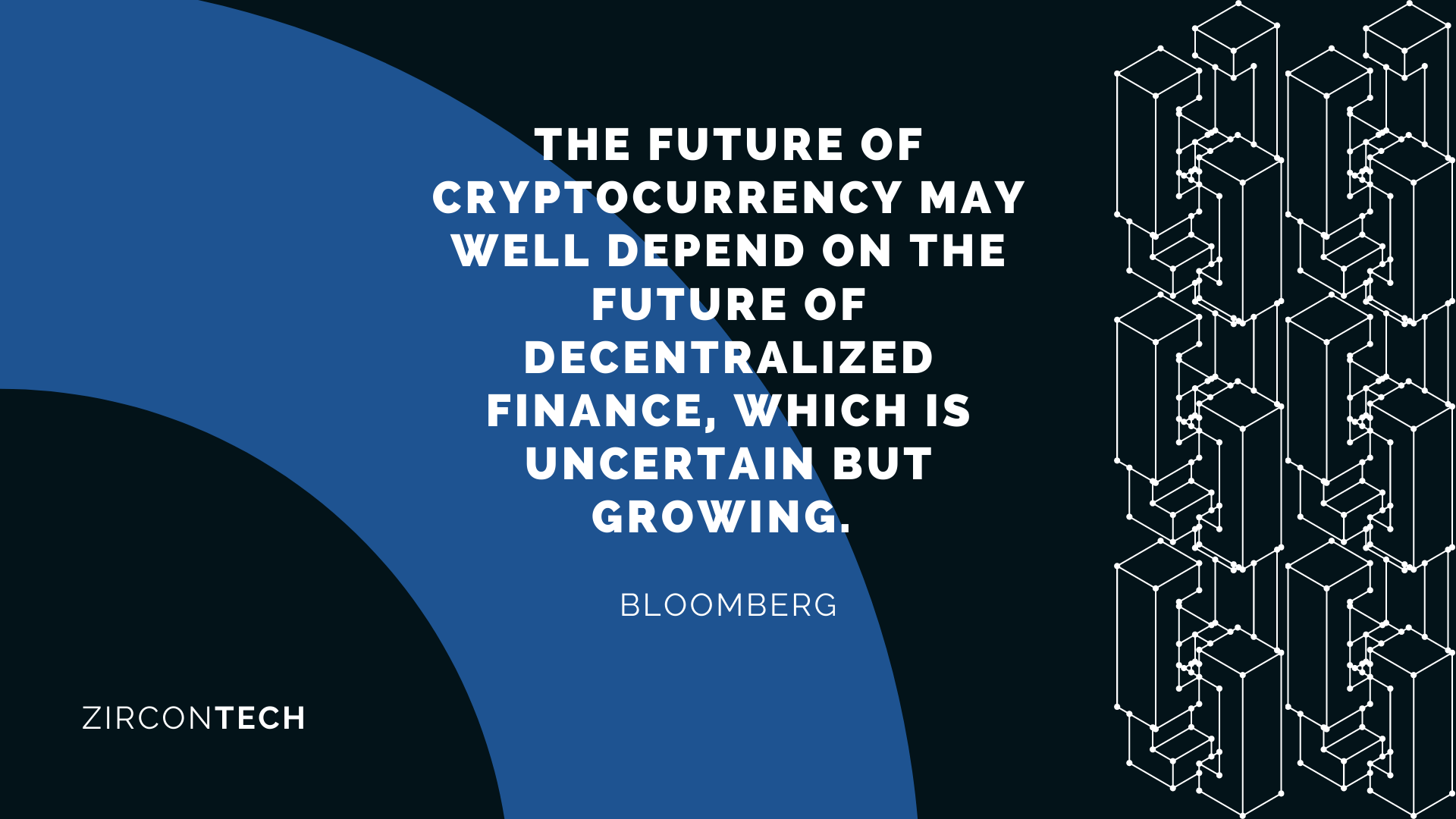 The future of cryptocurrency is related to the future of Decentralized Finance.