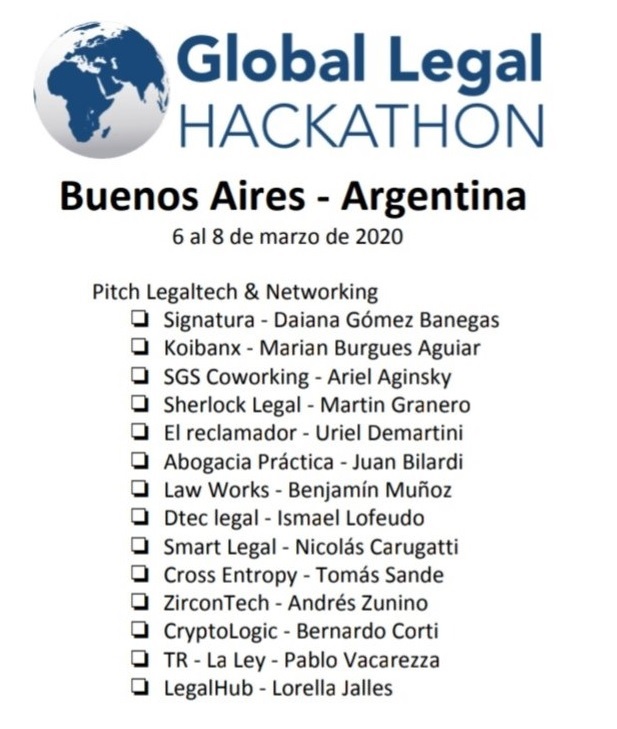 Global Legal Hackaton #GLH2020 Legaltech and Networking