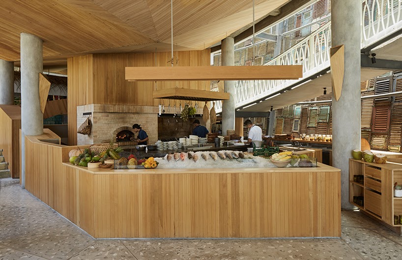 The kitchen countertop in Ijen