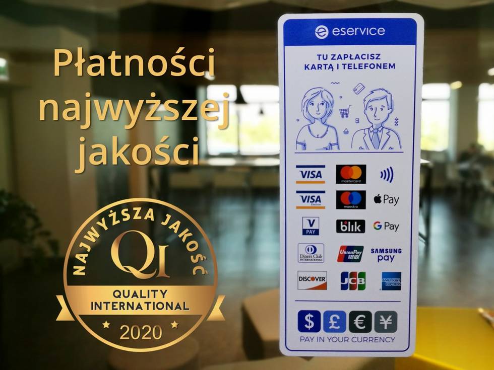 eService wyróżniony złotym godłem Najwyższa Jakość Quality International 2020