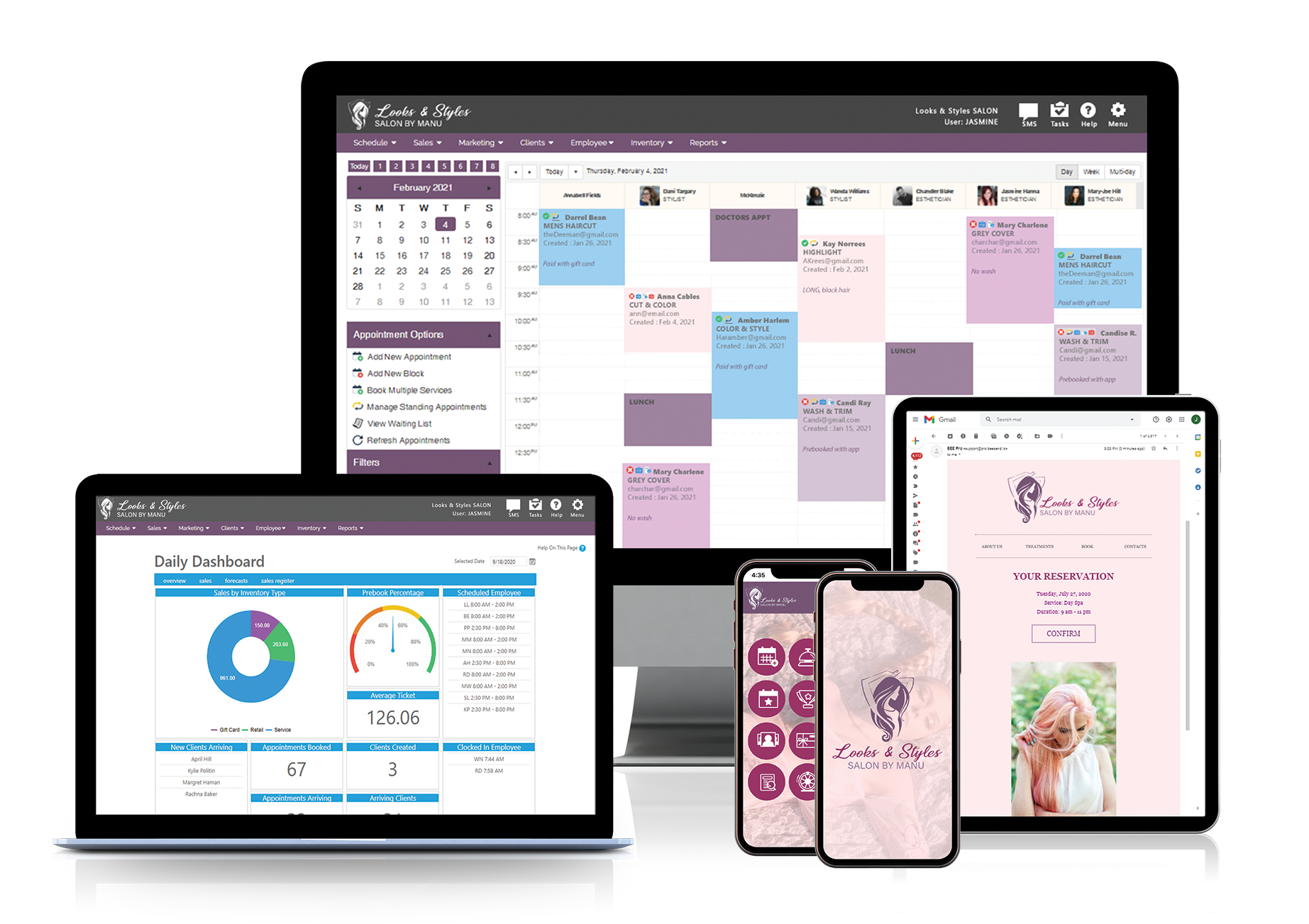 Envision Cloud Salon and Spa Software